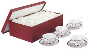 Lakeside Fine Bone China Tea Cup Set
